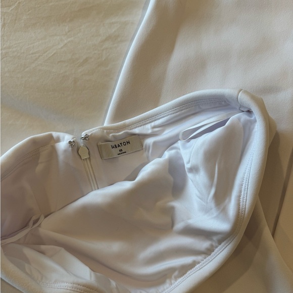 Aritzia Eyecatcher Dress - White Midi Dress in Crepe - Picture 9 of 9